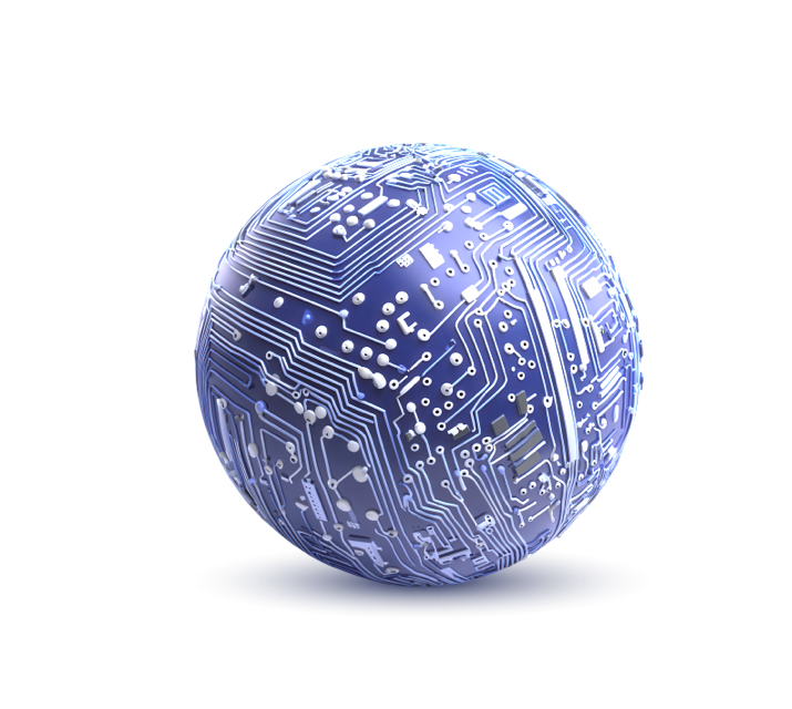 Blue ball of electric circuits Blue ball of electric circuits